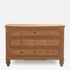 A Belgian Neoclassical style Three Drawer Oak Commode C 1860  - 4419171