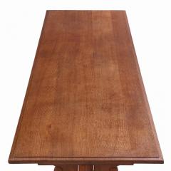 A Belgian Oak Monastery Trestle Table C 1880  - 4270329