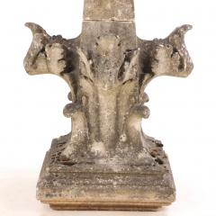 A Belgian carved stone finial C 1850  - 4333252