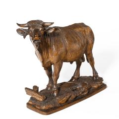 A Black Forest Linden Wood Model Of A Standing Bull - 1311020