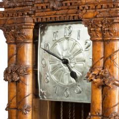 A Black Forest linden wood long case clock by Spring of Interlaken - 3591830