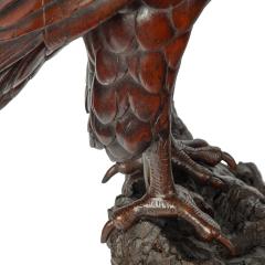 A Black Forest linden wood model of a hawk - 3465558