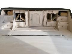 A Black Rococo Foldable Writing Desk With Drawers Circa 18th Century Sweden - 3949551