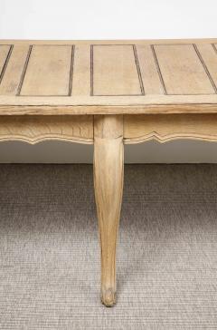 A Bleached Oak Louis XV Style Dining Table - 3487271