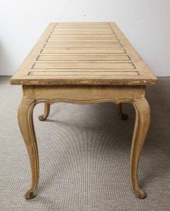 A Bleached Oak Louis XV Style Dining Table - 3487274