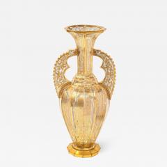 A Bohemian Cut Glass Vase in the Alhambra Form circa 1860 - 1200989