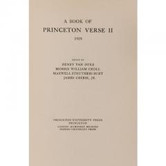 A Book of Princeton Verse II by F SCOTT FITZGERALD - 2771913