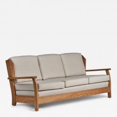 A Brandt Ranch Oak Sofa Fabric in Oak USA 1950s - 4767613
