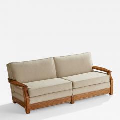 A Brandt Ranch Oak Sofa Fabric in Oak USA 1950s - 4767717