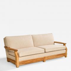 A Brandt Ranch Oak Sofa Fabric in Oak USA 1950s - 4767722