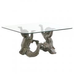 A Bronze Glass Coffee Table 20th C Thailand  - 4333235