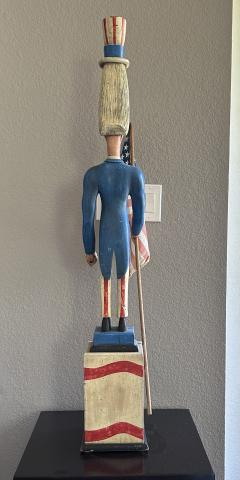 A CARVED AND PAINTED FIGURE OF UNCLE SAM CIRCA 1876 - 4140428