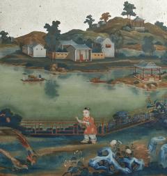 A CHINESE EXPORT REVERSE GLASS PAINTING - 3562963