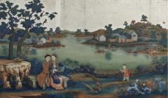 A CHINESE EXPORT REVERSE GLASS PAINTING - 3562987