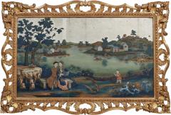 A CHINESE EXPORT REVERSE GLASS PAINTING - 3563752