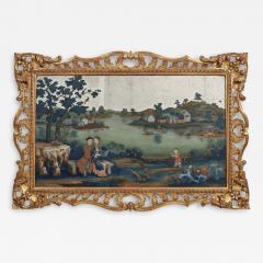 A CHINESE EXPORT REVERSE GLASS PAINTING - 3563753