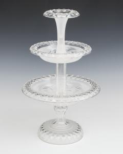 A CUT AND ENGRAVED VICTORIAN SWEET STAND - 3960376