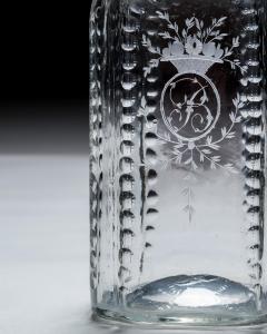 A CUT ENGRAVED SQUARE GEORGIAN DECANTER - 4399414