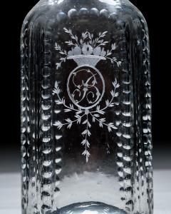 A CUT ENGRAVED SQUARE GEORGIAN DECANTER - 4399415