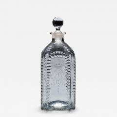 A CUT ENGRAVED SQUARE GEORGIAN DECANTER - 4400682
