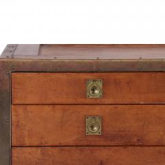 A Campaign chest of drawers American 1940s  - 2240339