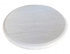 A Carved French Limestone Round Coffee Cocktail Table - 3480647