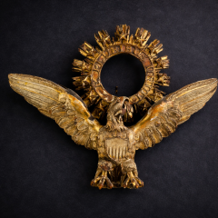 A Carved Gilded Wooden Eagle possibly Maine 19th century  - 4472102