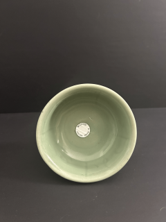 A Carved Longquan Celadon Stem Cup from the Yuan Dynasty - 4086504