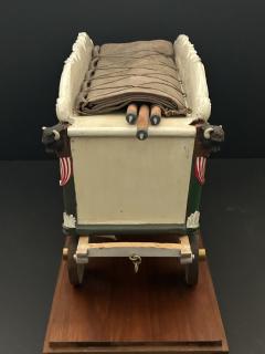 A Carved and Polychrome Paint Decorated Model of a Circus Wagon  - 4122116