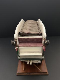 A Carved and Polychrome Paint Decorated Model of a Circus Wagon  - 4122117