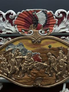 A Carved and Polychrome Paint Decorated Model of a Circus Wagon  - 4122121