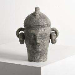 A Ceramic Face Pot - 3586781