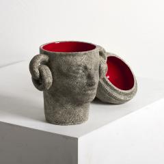 A Ceramic Face Pot - 3586784