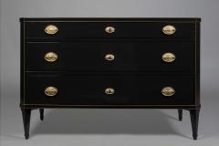 A Chic and Stylish Neoclassical Ebonized Commode - 2874482