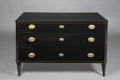 A Chic and Stylish Neoclassical Ebonized Commode - 2874483