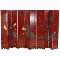 A Chinese 10 panel folding screen C 1940  - 4323782