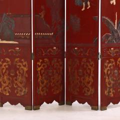 A Chinese 10 panel folding screen C 1940  - 4323786