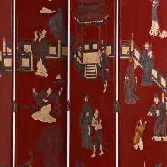A Chinese 10 panel folding screen C 1940  - 4323789