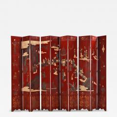 A Chinese 10 panel folding screen C 1940  - 4326061