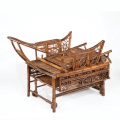 A Chinese Export Brighton Pavilion bamboo adjustable day bed - 1682484