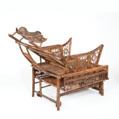 A Chinese Export Brighton Pavilion bamboo adjustable day bed - 1682490