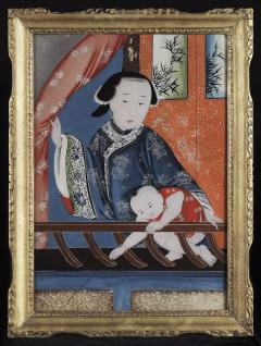 A Chinese Export Reverse Glass Painting - 797112