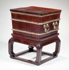 A Chinese Tielimiu and Hongmu Ice Chest - 1510872