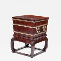 A Chinese Tielimiu and Hongmu Ice Chest - 1512266