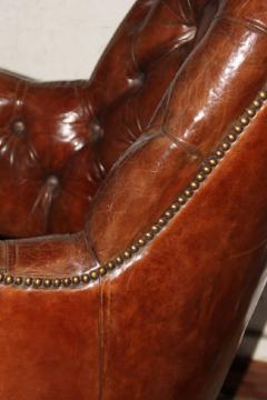 A Classic English Tufted and Adjustable Swivel Desk Chair - 3554740