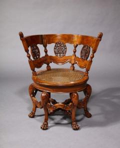A Close Pair of 16th Century Dutch Colonial Swivel Chairs - 3513992