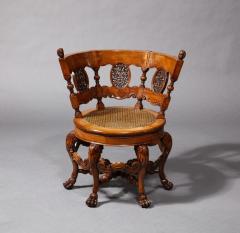 A Close Pair of 16th Century Dutch Colonial Swivel Chairs - 3514018