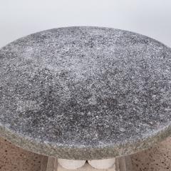 A Cluster column cast stone antique garden patio coffee table C 1940  - 2689820