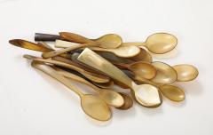 A Collection of Carved Horn Teaspoons - 3605760