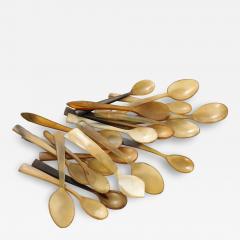 A Collection of Carved Horn Teaspoons - 3611238